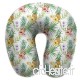 Travel Pillow Topical Hibiscus Flowers Pineapple Memory Foam U Neck Pillow for Lightweight Support in Airplane Car Train Bus - B07VB3PZZW
